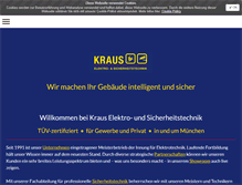Tablet Screenshot of kraus-elektro.de